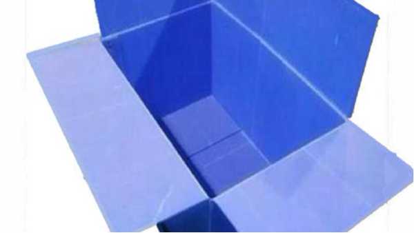 青島春季海鮮冷藏運輸專用中空板周轉箱